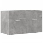 Vidaxl armoire de lavabo de salle de bain gris bton bois d'ingnierie