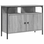 Vidaxl armoire lavabo de salle de bain sonoma gris 80x30x60 cm