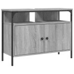 Vidaxl armoire lavabo de salle de bain sonoma gris 80x30x60 cm
