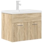 Vidaxl armoire lavabo de salle de bain et vasque et robinet intgrs