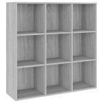 Vidaxl armoire � livres sonoma gris 98x29x97, 5 cm