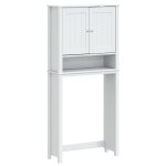 Vidaxl armoire pour machine � laver berg blanc bois massif