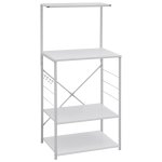 Vidaxl armoire � micro - ondes blanc 60x39, 6x123 cm bois d'ing�nierie