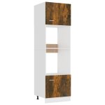 Vidaxl meuble micro - ondes  lyon  chne fum 60 x 57 x 207 cm bois d'ingnierie