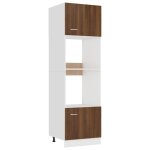 Vidaxl meuble micro - ondes  lyon  chne brun 60 x 57 x 207 cm bois d'ingnierie