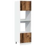 Vidaxl meuble  micro - ondes  lyon  bois ancien 60 x 57 x 207 cm bois d'ingnierie