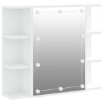 Vidaxl armoire  miroir avec led blanc 70x16, 5x60 cm
