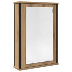 Vidaxl armoire à miroir de salle de bain chêne artisanal 42x12x60 cm Vidaxl armoire à miroir de salle de bain chêne artisanal 42x12x60 cm