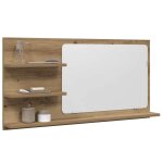 Vidaxl armoire � miroir de salle de bain ch�ne artisanal 90x11x45 cm