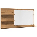 Vidaxl armoire � miroir de salle de bain ch�ne artisanal 90x11x45 cm
