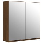 Vidaxl armoire � miroir de salle de bain ch�ne marron 64x20x67 cm