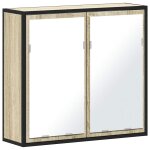 Vidaxl armoire de salle de bain avec miroir chêne sonoma 65 x 20 x 60 cm bois d'ingénierie Vidaxl armoire de salle de bain avec miroir chêne sonoma 65 x 20 x 60 cm bois d'ingénierie