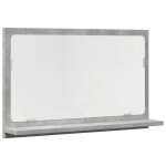 Vidaxl armoire à miroir de salle de bain gris béton bois d'ingénierie Vidaxl armoire à miroir de salle de bain gris béton bois d'ingénierie