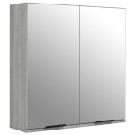 Vidaxl armoire � miroir de salle de bain sonoma gris 64x20x67 cm
