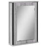 Vidaxl armoire  miroir de salle de bain sonoma gris bois d?ingnierie