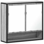 Vidaxl armoire à miroir de salle de bain sonoma gris bois d?ingénierie Vidaxl armoire à miroir de salle de bain sonoma gris bois d?ingénierie