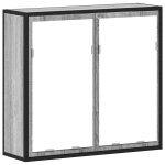 Vidaxl armoire à miroir de salle de bain sonoma gris bois d?ingénierie Vidaxl armoire à miroir de salle de bain sonoma gris bois d?ingénierie