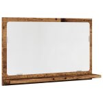 Vidaxl armoire  miroir de salle de bain vieux bois bois d'ingnierie