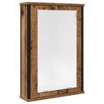 Vidaxl armoire � miroir de salle de bain vieux bois bois d'ing�nierie