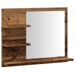 Vidaxl armoire � miroir de salle de bain vieux bois bois d'ing�nierie