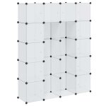 Vidaxl armoire modulaire 14 compartiments blanc 37 x 146 x 180, 5 cm