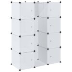 Vidaxl armoire modulaire 9 compartiments 109x36, 5x143 cm blanc