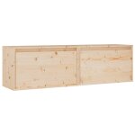 Vidaxl armoires murales 2 pcs 60x30x35 cm bois de pin massif