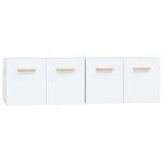 Vidaxl armoires murales 2 pcs blanc 60x36, 5x35 cm bois d'ing�nierie