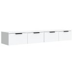 Vidaxl armoires murales 2 pcs blanc 68x30x20 cm bois d'ingnierie