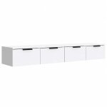 Vidaxl armoires murales 2 pcs blanc 68x30x20 cm bois d'ing�nierie