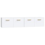 Vidaxl armoires murales 2 pcs blanc 80x35x36, 5 cm bois d'ing�nierie