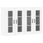 Vidaxl armoires murales 2 pcs blanc bois d'ing�nierie