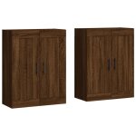 Vidaxl armoires murales 2 pcs chne marron bois d'ingnierie