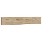 Vidaxl armoires murales 2 pcs ch�ne sonoma 100x36, 5x35 cm