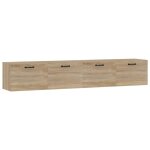 Vidaxl armoires murales 2 pcs ch�ne sonoma 100x36, 5x35 cm
