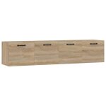 Vidaxl armoires murales 2 pcs ch�ne sonoma 60x36, 5x35 cm