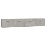 Vidaxl armoires murales 2 pcs gris b�ton 100x36, 5x35 cm