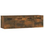 Vidaxl armoires murales 2pcs ch�ne fum� 80x35x36, 5cm bois d'ing�nierie