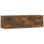 Vidaxl armoires murales 2pcs ch�ne fum� 80x35x36, 5cm bois d'ing�nierie