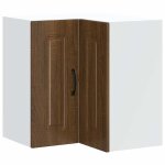Vidaxl armoire murale d'angle de cuisine kalmar ch�ne marron