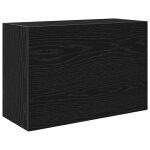 Vidaxl armoire murale de bain noir 60x25x40 cm bois d'ing�nierie
