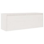 Vidaxl armoire murale blanc 100x30x35 cm bois de pin massif