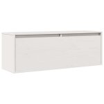 Vidaxl armoire murale blanc 100x30x35 cm bois de pin massif