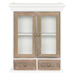 Vidaxl armoire murale blanc 49x22x59 cm bois d'ing�nierie