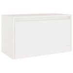 Vidaxl armoire murale blanc 60x30x35 cm bois de pin massif
