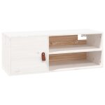 Vidaxl armoire murale blanc 80x30x30 cm bois de pin massif Vidaxl armoire murale blanc 80x30x30 cm bois de pin massif