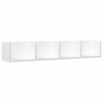 Vidaxl armoire murale blanc 99x18x16, 5 cm bois d'ingnierie