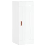 Vidaxl armoire murale blanc brillant 34, 5x34x90 cm bois d'ingnierie