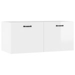 Vidaxl armoire murale blanc brillant 80x36, 5x35 cm bois d'ing�nierie