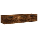 Vidaxl armoire murale chne fum 102x30x20 cm bois d'ingnierie